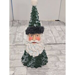 Vtg‎ Christmas Santa Face Pine Tree Father Christmas Tabletop Centerpiece 13"